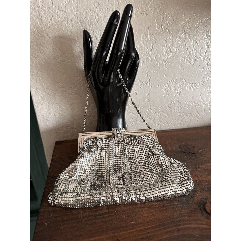 Whiting & Davis Silver Mesh Clutch